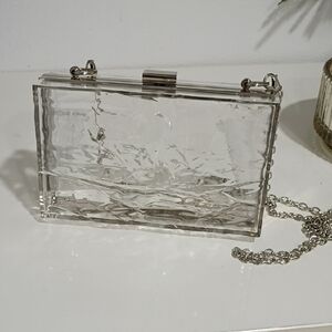 Clear Acrylic Ice Cube Clutch